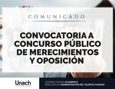 CONVOCATORIA A CONCURSO PÚBLICO DE MÉRITO Y OPOSICIÓN