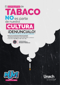 EL TABACO no es parte de nuestra cultura ! DENÚNCIALO ¡