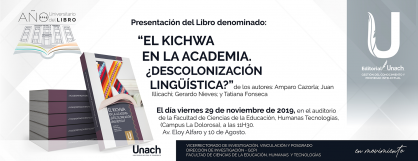 EL KICHWA EN LA ACADEMIA ¿DESCOLONIZACIIÓN LINGÜÍSTICA?