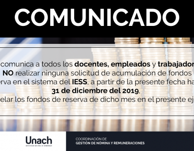 NO REALIZAR SOLICITUD FONDOS DE RESERVA