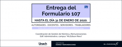 ENTREGA DEL FORMULARIO 107