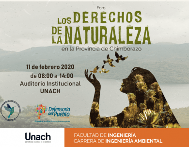 FORO LOS DERECHOS DE LA NARURALEZA EN LA PROVINCIA DE CHIMBORAZO