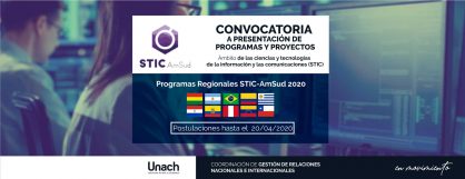 CONVOCATORIA A PRESENTACIÓN DE PROGRAMAS Y PROYECTOS STIC-AMSUD 2020