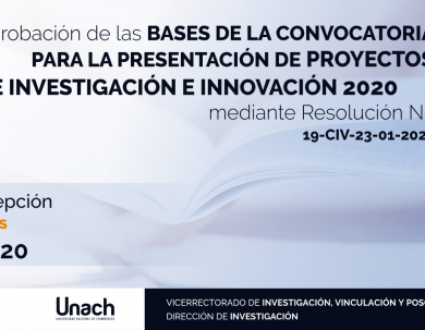 PRESENTACIÓN DE PROYECTOS  DE INVESTIGACIÓN E INNOVACIÓN 2020