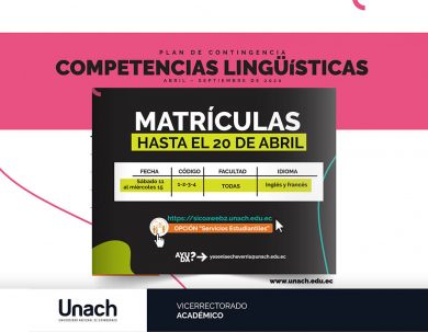 CRONOGRAMA DE MATRÍCULAS COMPETENCIAS LINGÜÍSTICAS DENTRO DEL PLAN DE CONTINGENCIA
