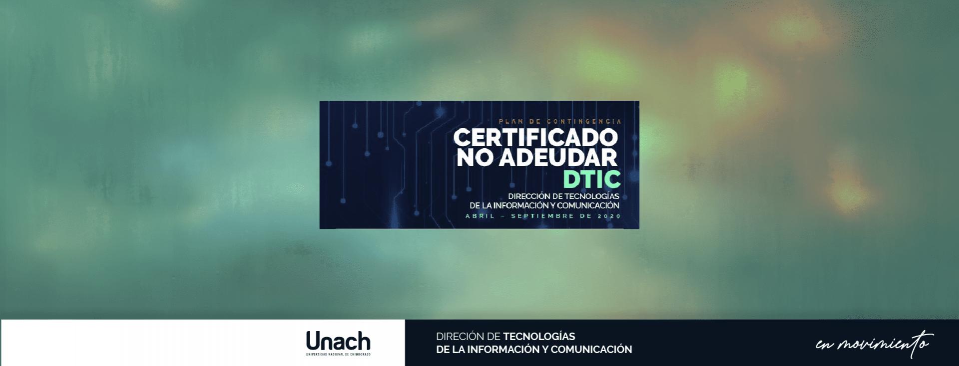 CERTIFICADO DE NO ADEUDAR DTIC