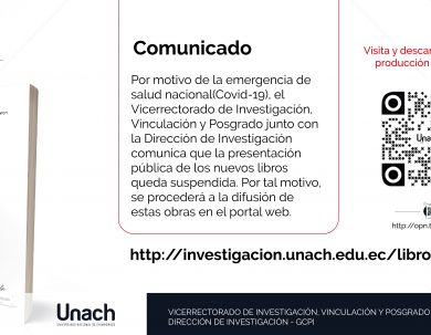 SUSPENSIÓN DE PRESENTACIÓN PÚBLICA DE NUEVOS LIBROS