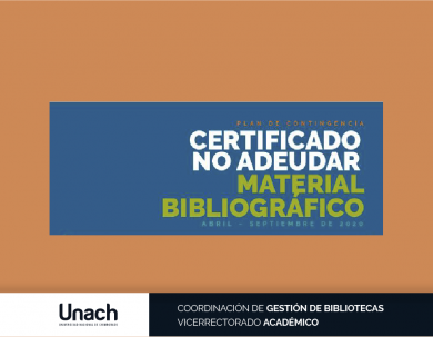 CERTIFICADO DE NO ADEUDAR MATERIAL BIBLIOGRÁFICO