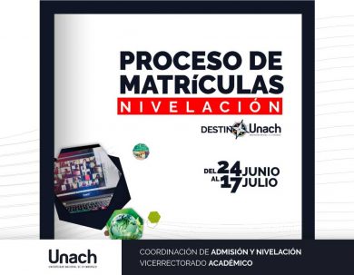 PROCESO DE MATRÍCULAS PARA NIVELACIÓN