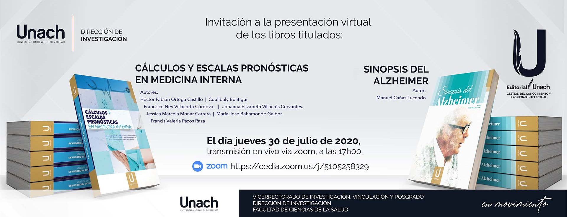 PRESENTACIÓN VIRTUAL DE LIBROS