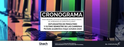 CRONOGRAMA PRUEBAS RAE 2020