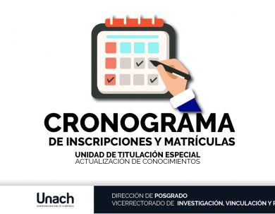 CRONOGRAMA  DE INSCRIPCIONES Y MATRÍCULAS