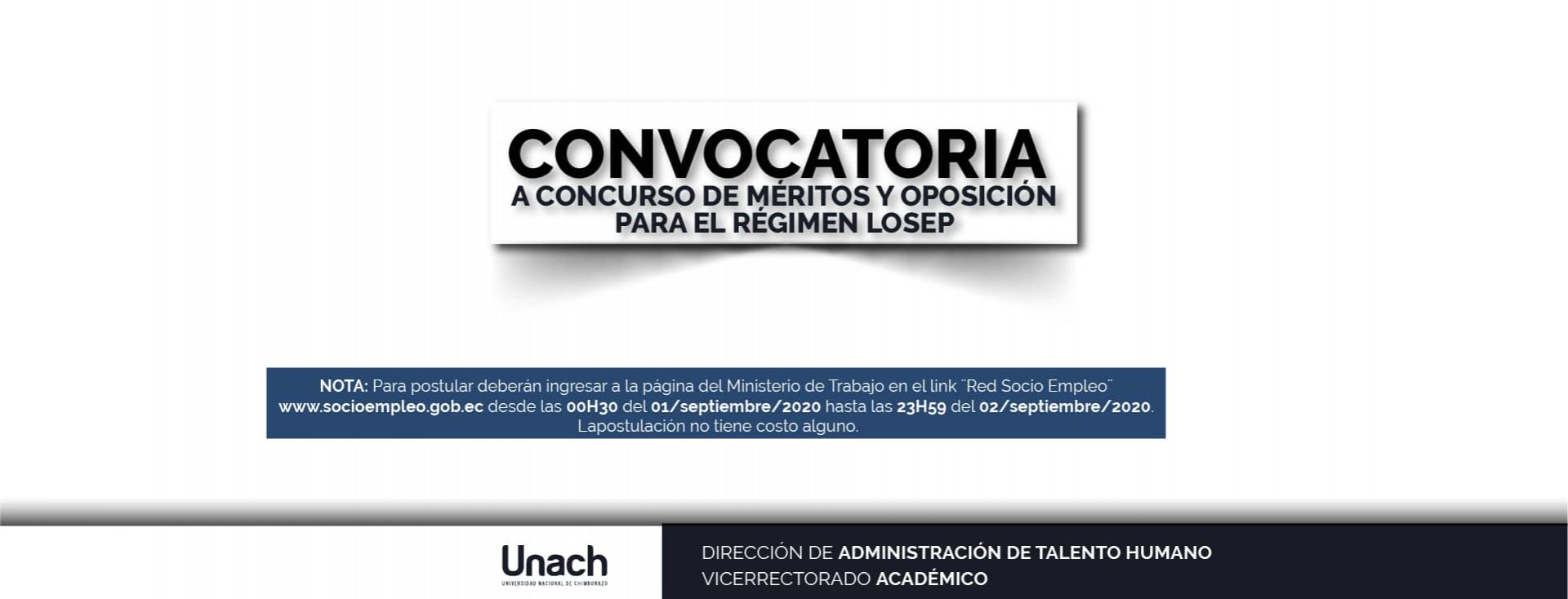 CONVOCATORIA A CONCURSO DE MÉRITOS Y OPOSICIÓN