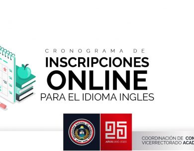 CRONOGRAMA DE INSCRIPCIONES ONLINE PARA EL IDIOMA INGLÉS
