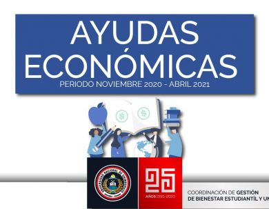 AYUDAS ECONOMICAS DE RÉGIMEN ESPECIAL  PERIODO NOVIEMBRE 2020 - ABRIL 2021