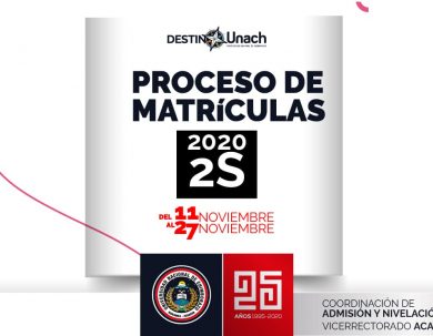 PROCESO DE MATRÍCULAS PARA NIVELACIÓN PERÍODO 2S-2020