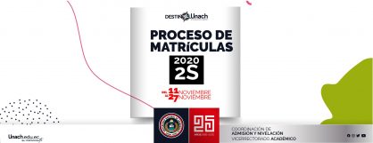 PROCESO DE MATRÍCULAS PARA NIVELACIÓN PERÍODO 2S-2020