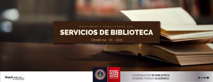 SERVICIOS DE LA COORDINACIÓN DE BIBLIOTECA