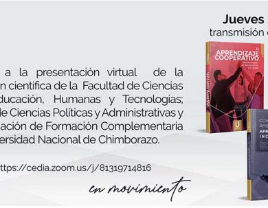 INVITACIÓN PRESENTACIÓN VIRTUAL DE LA PRODUCCIÓN CIENTÍFICA DE LA FACULTAD DE CIENCIAS POLÍTICAS, Y DE LA FACULTAD DE LA EDUCACIÓN, HUMANAS Y TECNOLOGÍAS.