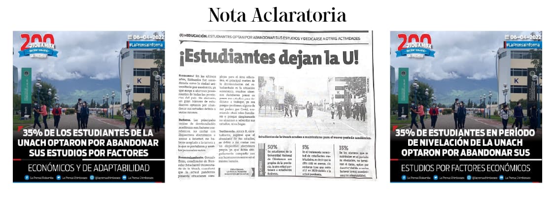 NOTA ACLARATORIA