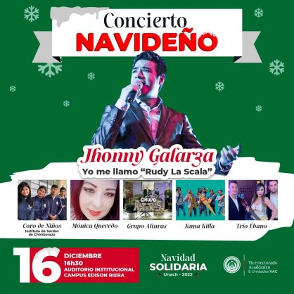 CONCIERTO NAVIDEÑO UNACH SOLIDARIA 2022