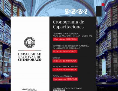 CRONOGRAMA DE CAPACITACIONES DE BIBLIOTECA