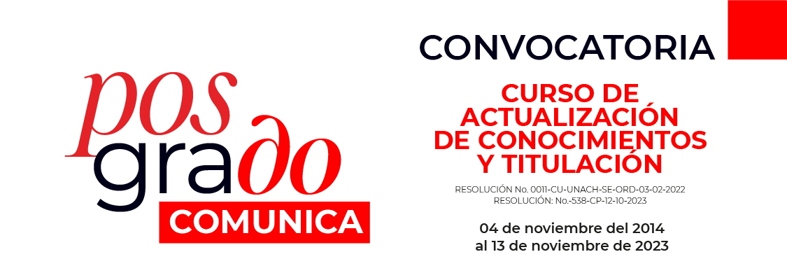 CONVOCATORIA AL CURSO DE ACTUALIZACIÓN DE CONOCIMIENTOS Y TITULACIÓN