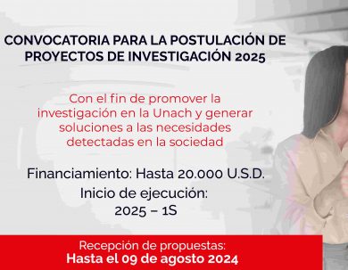 CONVOCATORIA PARA LA POSTULACIÓN DE PROYECTOS DE INVESTIGACIÓN 2025