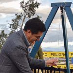 Ceremonia de colocación de la primera piedra del nuevo edificio de la Facultad de Ingeniería