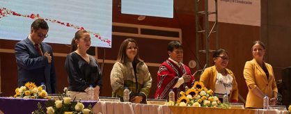 Unach recibe a la Presidenta (e) María José Pinto y firma convenio con la SEIBE para fortalecer la Educación Intercultural Bilingüe