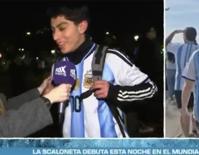 DE SAN LUIS AL MUNDO: ESTUDIANTE DE LA UNACH FUE ENTREVISTADO POR FOX SPORTS ARGENTINA DURANTE SU INTERCAMBIO ACADÉMICO