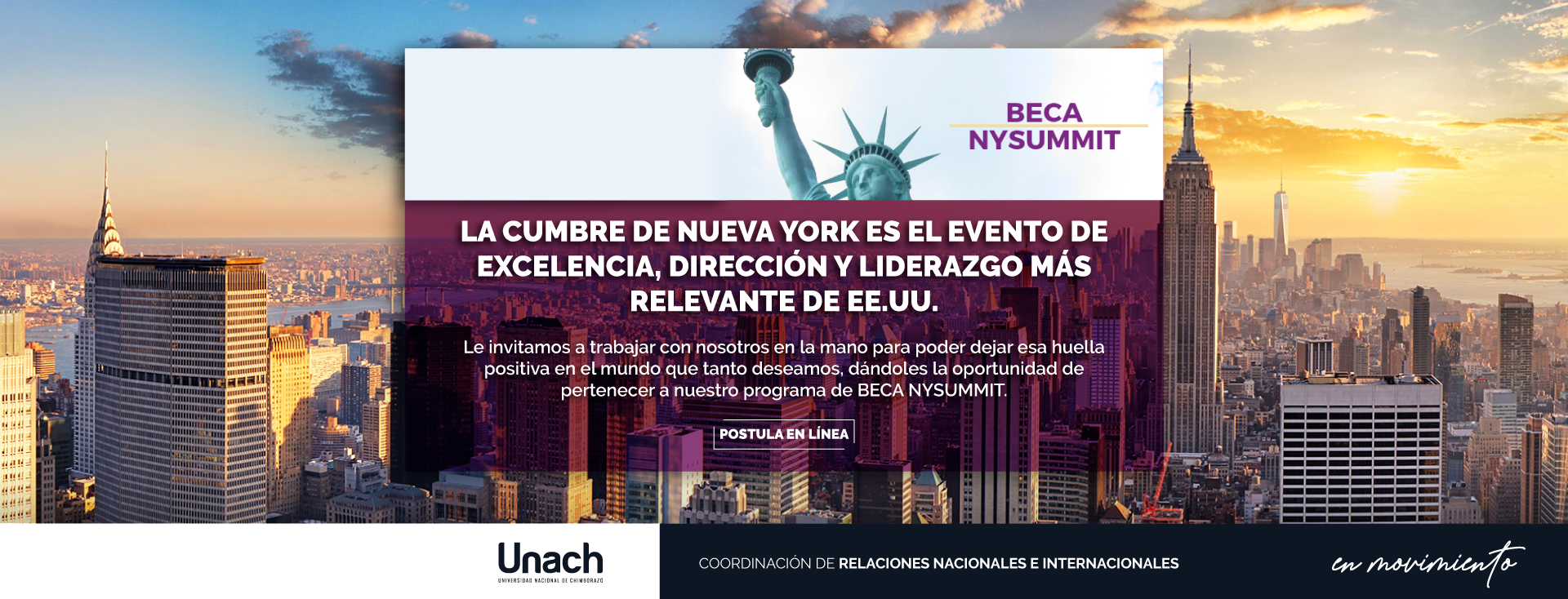 CONVOCATORIA BECA NEW YORK SUMMIT 2019