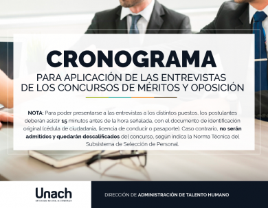 ENTREVISTAS  DE LOS CONCURSOS DE MÉRITOS Y OPOSICIÓN