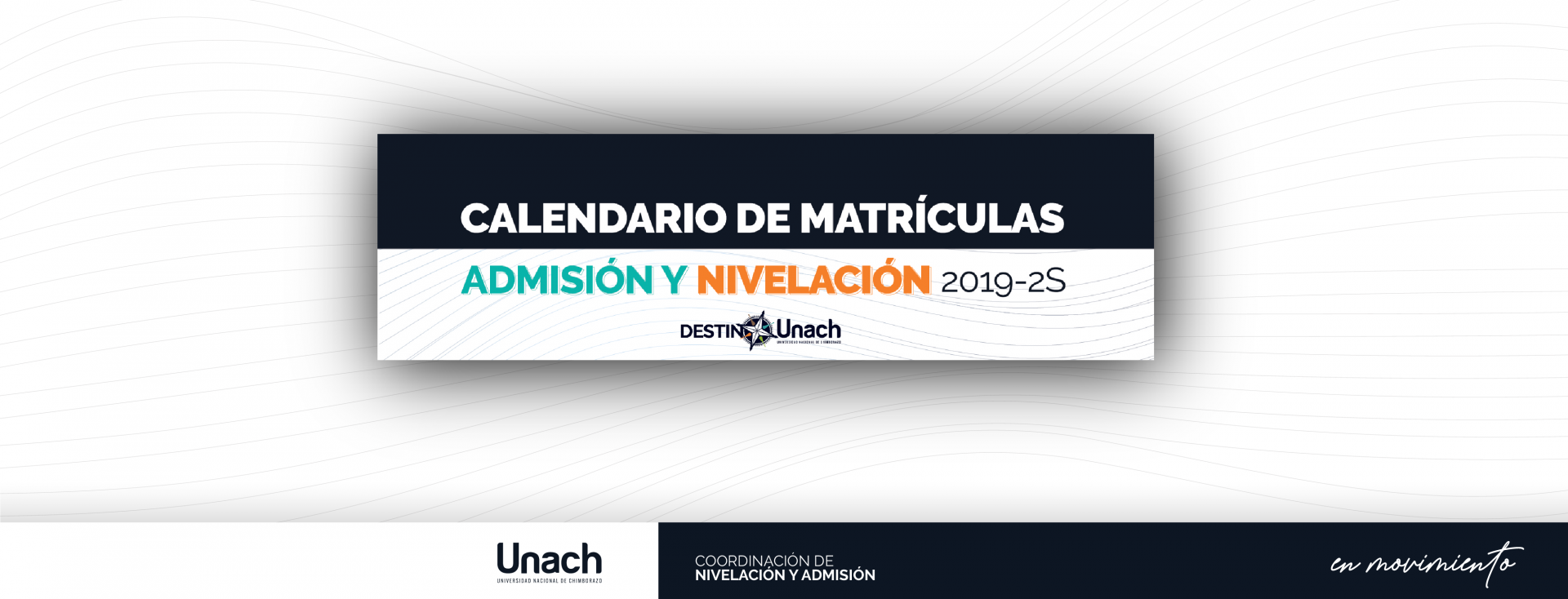 CALENDARIO DE MATRÍCULAS PERÍODO 2019 - 2S