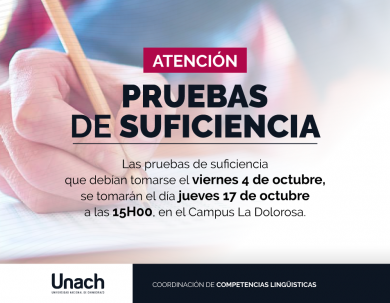 PRUEBAS DE SUFICIENCIA