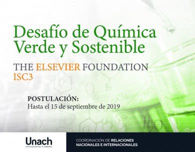 DESAFÍO DE QUÍMICA VERDE Y SOSTENIBLE ELSEVIER FOUNDATION-ISC3