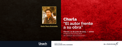 CHARLA :  EL AUTOR FRENTE A SU OBRA