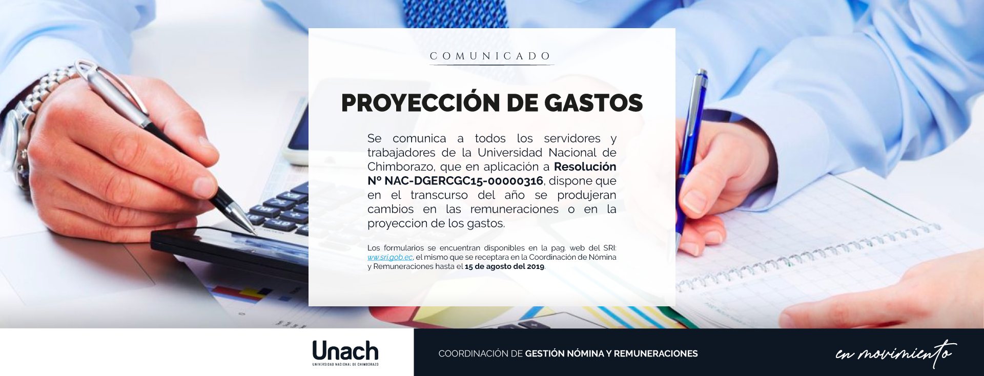 PROYECCION DE GASTOS