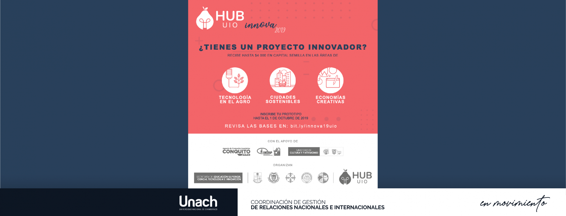 ¿ TIENES UN PROYECTO INNOVADOR ?