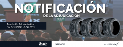 NOTIFICACIÓN  DE LA ADJUDICACIÓN