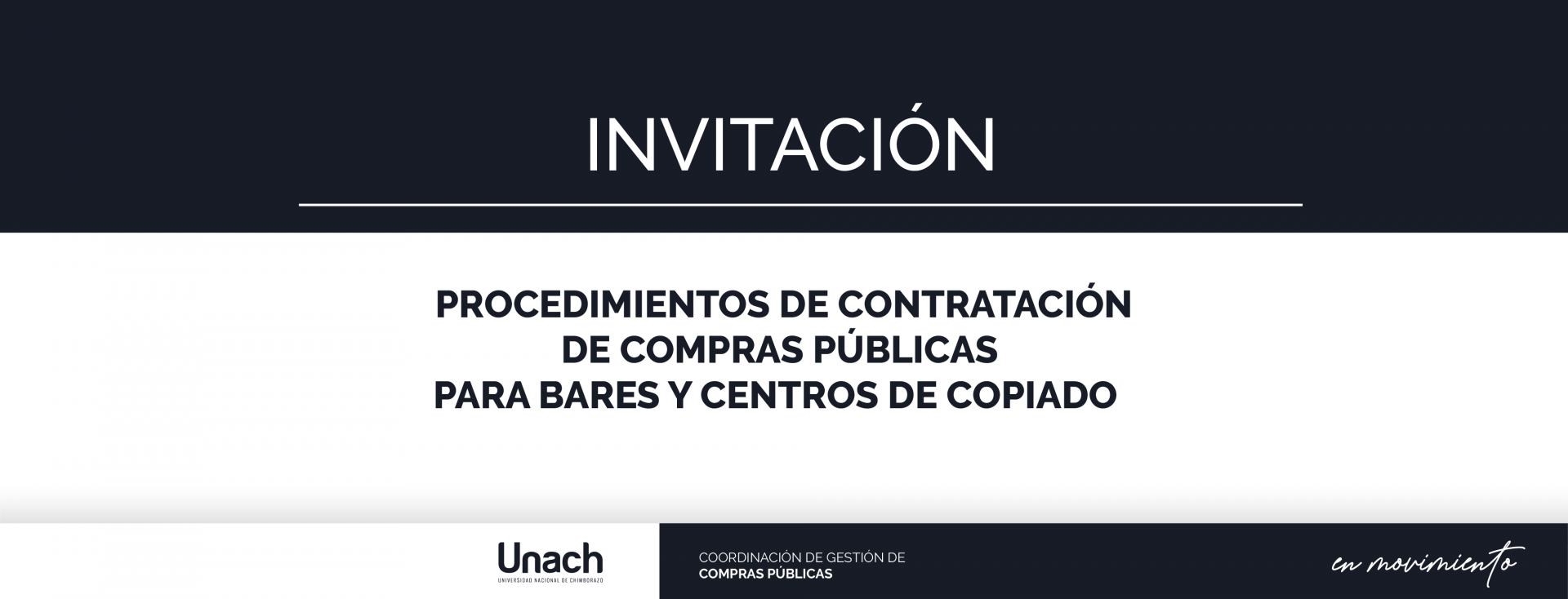 PROCEDIMIENTOS DE CONTRATACIÓN DE COMPRAS PÚBLICAS  PARA BARES Y CENTROS DE COPIADO