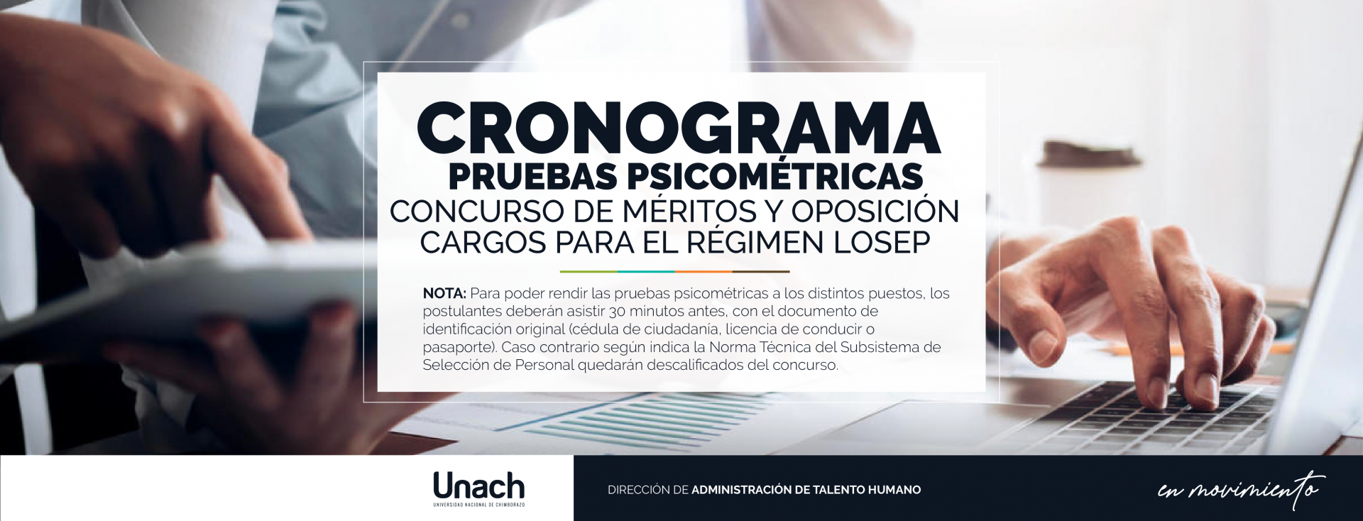 CRONOGRAMA  PRUEBAS PSICOMÉTRICAS