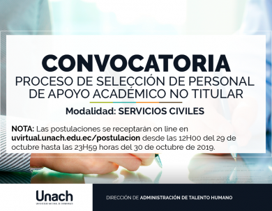 PROCESO DE SELECCIÓN DE PERSONAL DE APOYO ACADÉMICO NO TITULAR