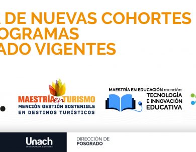 APERTURA DE NUEVAS COHORTES DE LOS PROGRAMAS  DE POSGRADO VIGENTES
