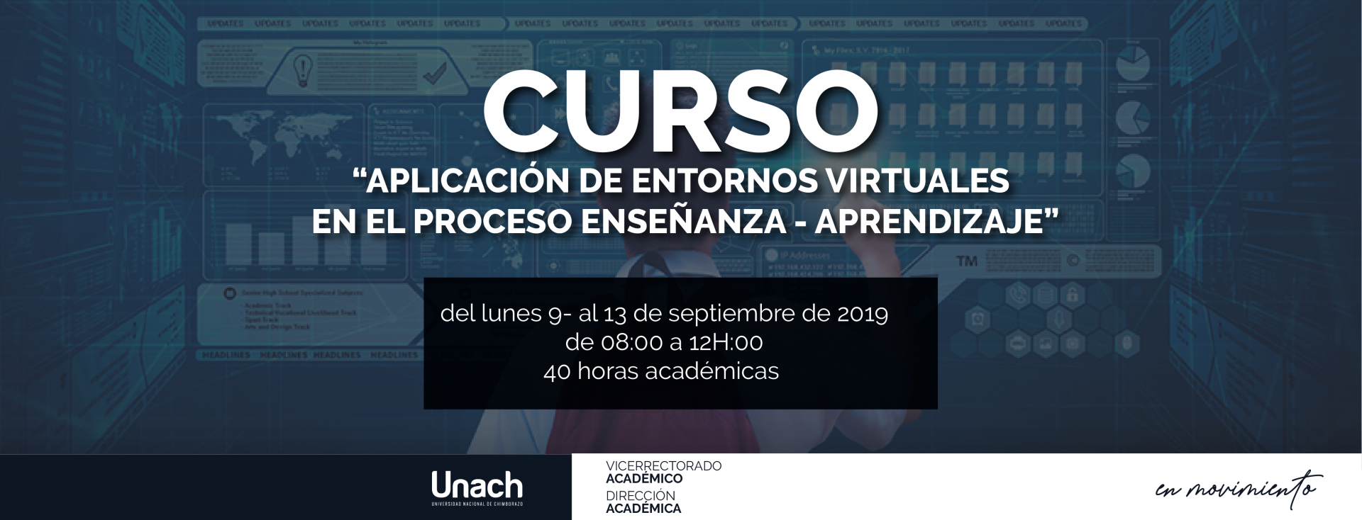 CURSO “APLICACIÓN DE ENTORNOS VIRTUALES  EN EL PROCESO ENSENÑANZA - APRENDIZAJE”