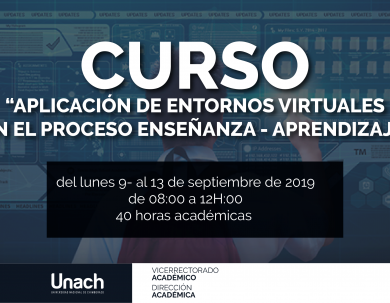 CURSO “APLICACIÓN DE ENTORNOS VIRTUALES  EN EL PROCESO ENSENÑANZA - APRENDIZAJE”