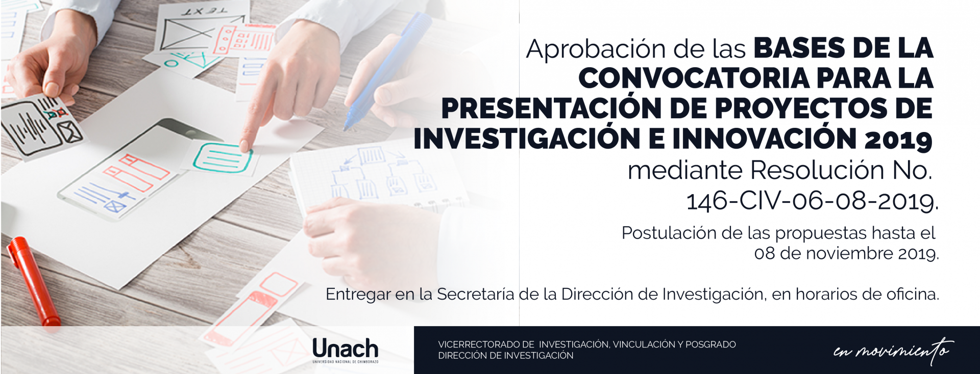 BASES DE LA CONVOCATORIA PARA LA PRESENTACIÓN DE PROYECTOS DE INVESTIGACIÓN E INNOVACIÓN 2019