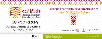 SEMINARIO EDUCACIÓN, ETNICIDAD Y DESARROLLO DE LOS ANDES