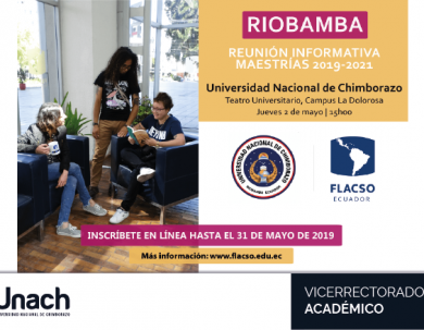 REUNIÓN INFORMATIVA SOBRE OFERTA DE MAESTRÍAS EN LA FLACSO PERÍODO 2019 - 2021