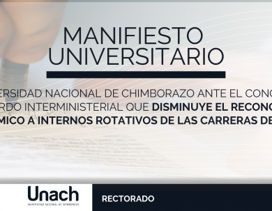 MANIFIESTO UNIVERSITARIO ANTE EL CONOCIMIENTO DEL ACUERDO INTERMINISTERIAL QUE DISMINUYE EL RECONOCIMIENTO ECONÓMICO A INTERNOS ROTATIVOS DE LAS CARRERAS DE LA SALUD